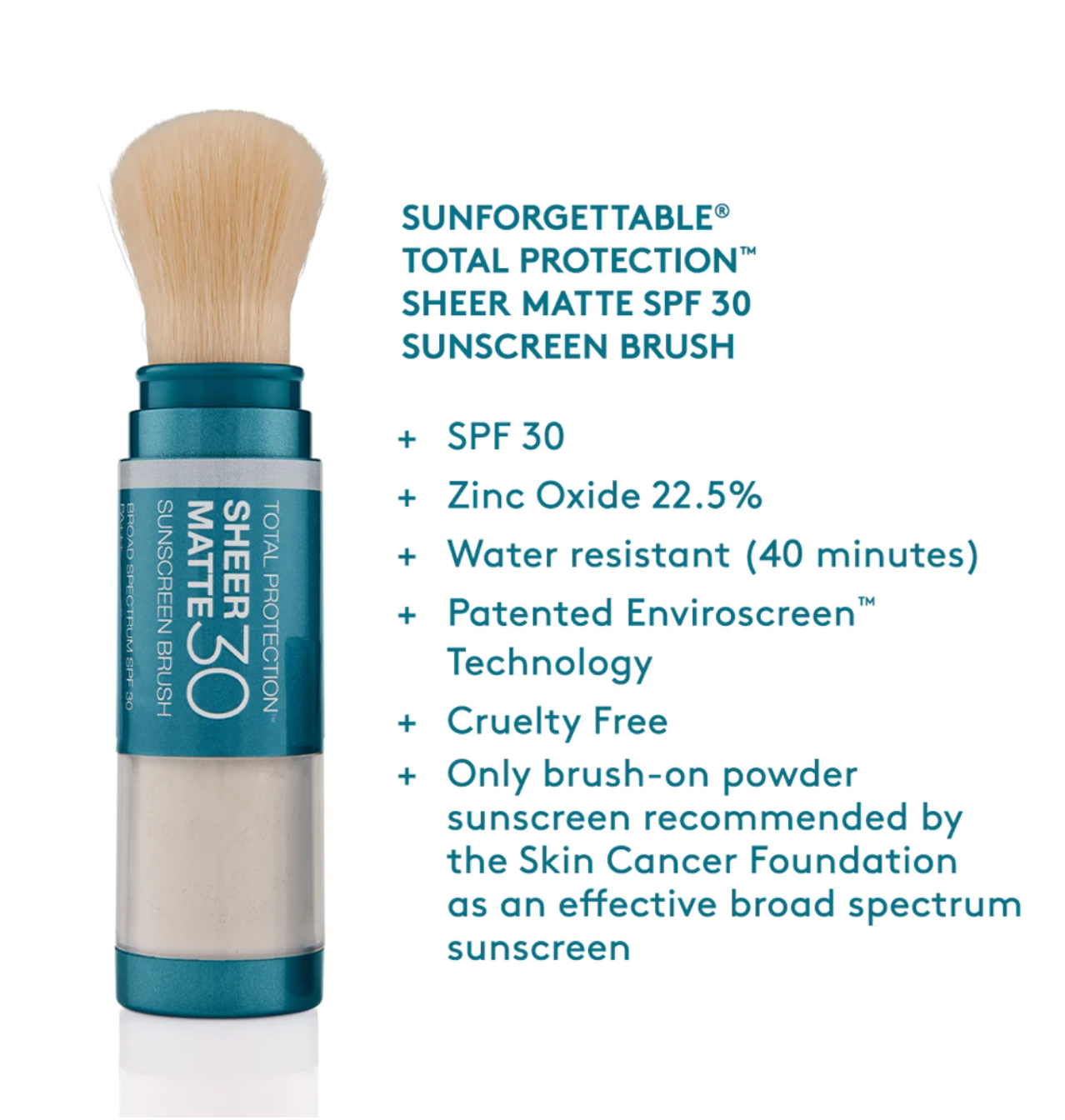 Colorescience Total Protection® Sheer Matte SPF 30 Sunscreen Brush